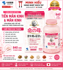 Viên Uống Kobayashi 840 Viên – Hỗ Trợ Cân Bằng Nội Tiết, Giảm Khó Chịu Thời Kỳ Mãn Kinh