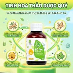 Siro hỗ trợ giảm ho, giảm đờm, giảm đau họng Bổ Phế Lábebé (120ml)