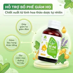 Siro hỗ trợ giảm ho, giảm đờm, giảm đau họng Bổ Phế Lábebé (120ml)
