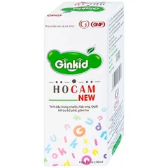 Siro hỗ trợ bổ phế, giảm ho, nhuận phế Ginkid Ho Cam NEW (80ml)