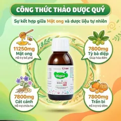 Siro hỗ trợ bổ phế, giảm ho, nhuận phế Ginkid Ho Cam NEW (80ml)