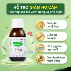 Siro hỗ trợ bổ phế, giảm ho, nhuận phế Ginkid Ho Cam NEW (80ml)