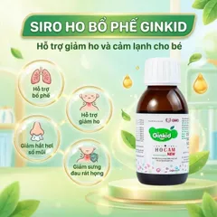 Siro hỗ trợ bổ phế, giảm ho, nhuận phế Ginkid Ho Cam NEW (80ml)