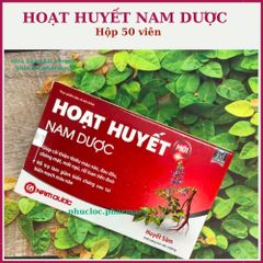 Viên uống Hoạt huyết Nam Dược, bổ não, tăng cường tuần hoàn não, an thần (HỘP 5 VỈ)