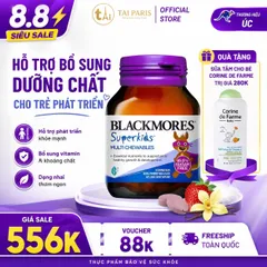 Viên Nhai Vitamin Tổng Hợp Cho Bé Blackmores Superkids Multi Chewables ÚC 60 Viên