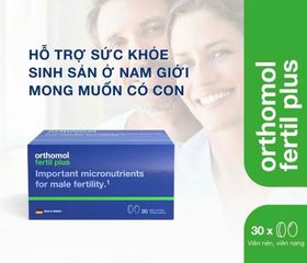 (Đức) Orthomol Fertil Plus Chính Hãng Vitamin Hỗ Trợ Sức Khỏe Sinh Sản Nam, Hỗ Trợ Chất Lượng Tinh Trùng Cho Nam Giới Chuẩn Bị Có Con