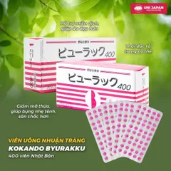 Viên Nhuận Tràng Kokando  Byurakku  400 Viên Nội Địa Nhật Bản - Hỗ Trợ Cải Thiện Táo Bón, Đầy Hơi, Chướng Bụng
