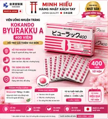 Viên Nhuận Tràng Kokando  Byurakku  400 Viên Nội Địa Nhật Bản - Hỗ Trợ Cải Thiện Táo Bón, Đầy Hơi, Chướng Bụng