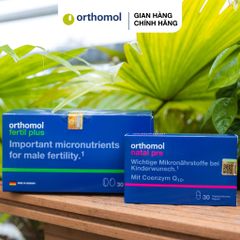 (Đức) Bộ Đôi Orthomol Natal Pre & Orthomol Fertil Plus Chính Hãng Hỗ Trợ Sức Khỏe Sinh Sản Nam Nữ, Chuẩn Bị Mang Thai
