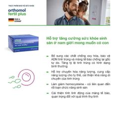 (Đức) Bộ Đôi Orthomol Natal Pre & Orthomol Fertil Plus Chính Hãng Hỗ Trợ Sức Khỏe Sinh Sản Nam Nữ, Chuẩn Bị Mang Thai