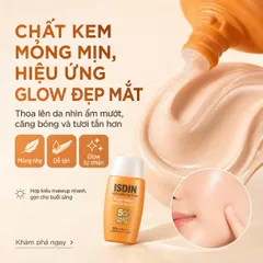 Kem Chống Nắng ISDIN Fusion Water Magic Glow SPF 50 - Dưỡng Da Rạng Rỡ, Ngăn Ngừa Lão Hóa & Ánh Sáng Xanh, 50ml