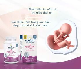 (Mỹ) Nordic Naturals Prenatal DHA 90 Viên Chính Hãng Bổ Sung DHA Omega 3 Cho Bà Bầu, Phụ Nữ Mang Thai