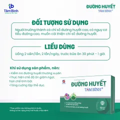 ĐƯỜNG HUYẾT TÂM BÌNH – HỖ TRỢ ỔN ĐỊNH ĐƯỜNG HUYẾT, BẢO VỆ SỨC KHOẺ
