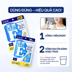 Viên Uống Vitamin E DHC Nhật Bản 90 Ngày – Bổ Sung Vitamin E Tự Nhiên, Hỗ Trợ Chống Oxy Hóa, Đẹp Da Và Duy Trì Sức Khỏe