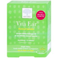 Viên uống hỗ trợ các bệnhh về tai, giảm ù tai, tăng cường thính giác Vita Ear New Nordic (15 viên)