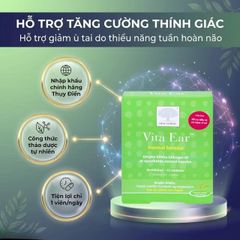 Viên uống hỗ trợ các bệnhh về tai, giảm ù tai, tăng cường thính giác Vita Ear New Nordic (15 viên)