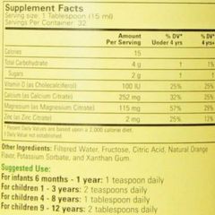 ChildLife Liquid Calcium with Magnesium dạng nước vị Cam cho trẻ 6 tháng - 12 tuổi |473 mL| Xây dựng hệ xương vững chắc & Phòng ngừa còi xương hiệu quả [S/P Chuẩn Mỹ]