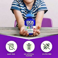 Viên nhai Focus Factor Kids |150 viên| Tăng cường trí nhớ - Phát triển não bộ & Bổ sung dưỡng chất toàn diện cho trẻ từ 4 tuổi trở lên [S/P Chuẩn Mỹ]