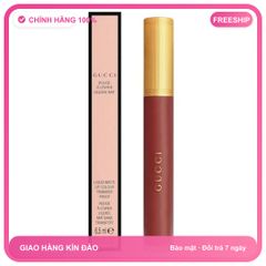 (Chính Hãng) Son Kem Gucci 521 Nellie Cherrie Màu Đỏ Gạch 341918 Đầy Đủ