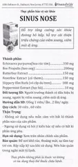 Viên uống hỗ trợ cải thiện viêm xoang, viêm mũi dị ứng, tăng cường sức khỏe đường hô hấp Sinus Nose Vitamins For Life (60 viên)