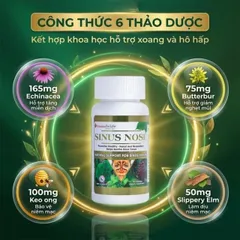 Sinus Nose Vitamins For Life 30 Viên – Hỗ trợ giảm hắt hơi, sổ mũi, cải thiện viêm xoang