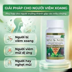 Sinus Nose Vitamins For Life 30 Viên – Hỗ trợ giảm hắt hơi, sổ mũi, cải thiện viêm xoang