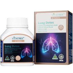 Viên uống hỗ trợ giảm ho, tăng cường sức đề kháng Vitatree Lung Detox (Hộp 60 viên)