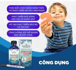 (Mỹ) Nordic Naturals Children's DHA Xtra 60ml Chính Hãng DHA Hàm Lượng Cao Cho Trẻ Hỗ Trợ Phát Triển Não Bộ, Ngôn Ngữ, Thị Lực