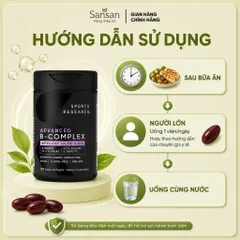 Viên Uống Vitamin B Sports Research Advanced B Complex 180 Viên Bioactive B-Complex Hỗ Trợ Chuyển Hóa Năng Lượng