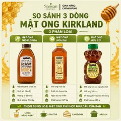 Mật Ong Kirkland Signature Costco | Raw Unfiltered Florida | Wildflower Honey | Organic Raw Honey Bear