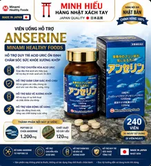 Viên Uống Giảm GÚT Anserine Minami 240 Viên – Hỗ Trợ Duy Trì Acid Uric Ổn Định, Chăm Sóc Sức Khỏe Xương Khớp