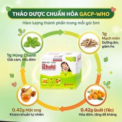 Siro hỗ trợ giảm ho tiêu đờm Ích Nhi Nam Dược (30 gói x 5ml)