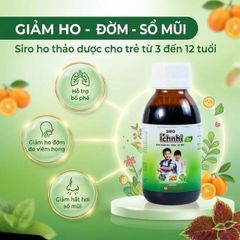 Siro Ích Nhi 3+ Nam Dược 90ml – Hỗ trợ giảm ho, tiêu đờm, chăm sóc đường hô hấp