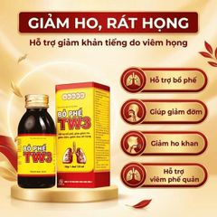 Siro Bổ Phế giảm ho rát họng TW3 (125ml)