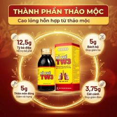 Siro Bổ Phế giảm ho rát họng TW3 (125ml)