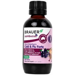 Siro hỗ trợ giảm các triệuu chứngg ho sổ mũi do cảm Black ElderBerry Cold And Flu Forte (100ml)