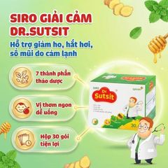 Siro hỗ trợ giải cảm Dr.Sutsit Gia An (30 gói)