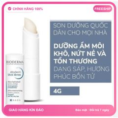 (Hàng Chất) Son Dưỡng Môi Bioderma Atoderm Levres Stick Hydratant Chính Hãng Chăm Sóc Môi Khô, Cung Cấp Độ Ẩm Tự Nhiên, Dành Cho Mùa Đông Nội Địa