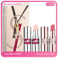 (Nhập Khẩu) Set Son Dưỡng Yves Saint Laurent YSL Loveshine 02 Candy Glaze & 44B Candy Glow Màu Hồng Tươi Tắn Dưỡng Ẩm Tuyệt Vời Chính Hãng