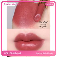 (Đẳng Cấp) Son Tom Ford Mini 09 Jackie Soft-Shine Màu Hồng Cam Đào Chính Hãng Chất Son Mịn, Dễ Tán, Dưỡng Ẩm Cho Môi Chính Hãng