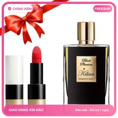 (Bản Mới) Combo Nước Hoa Kilian Black Phantom Memento Mori EDP 50ml + Son Hermès Rouge Mat 64 Casaque Chính Hãng Bộ Đôi Làm Đẹp Hấp Dẫn Mẫu Mới