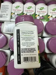 Viên uống hỗ trợ suy giãn tĩnh mạch Nature's Way Leg Veins |60 viên| Cải thiện tuần hoàn máu - Giảm đau nhức & sưng phù [SP nội địa Mỹ không tem]