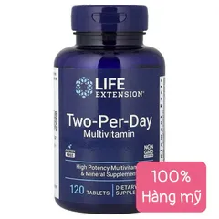 Life Extension Two-Per-Day Multivitamin 120 viên – Viên uống bổ sung vitamin và khoáng chất tổng hợp hàm lượng cao