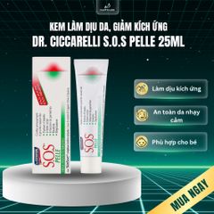 Kem Làm Dịu Da, Giảm Kích Ứng, An Toàn Cho Bé & Da Nhạy Cảm – Dr. Ciccarelli S.O.S Pelle 25ml 794639