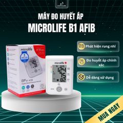 Máy Đo Huyết Áp Bắp Tay Microlife BP B1 AFIB Chính Hãng - Đo Huyết Áp Tại Nhà, Cảnh Báo Rung Nh.ĩ