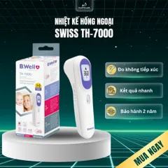 Nhiệt kế hồng ngoại Swiss TH-7000 – Đo nhanh, không tiếp xúc, bảo hành 2 năm toàn quốc B.well