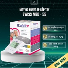 Máy đo huyết áp bắp tay Swiss MED-55 – Chính xác, dễ sử dụng, bảo hành 5 năm toàn quốc B.well 794644