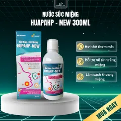 Nước Súc Miệng HUPAHP-NEW 300ml Hỗ Trợ Vệ Sinh Răng Miệng, Họng Và Hơi Thở Thơm Mát
