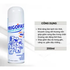 Chai xịt lạnh giảm đau, bong gân, căng cơ, giãn dây chằng Frigofast Spray 200ml 794647