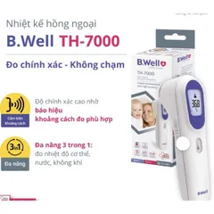 Nhiệt kế hồng ngoại Swiss TH-7000 – Đo nhanh, không tiếp xúc, bảo hành 2 năm toàn quốc B.well